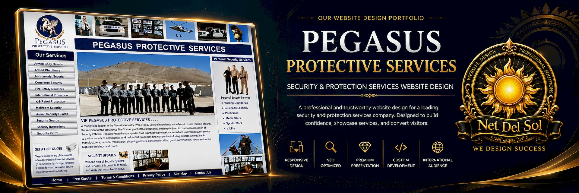 Net Del Sol luxury website design portfolio slide 7