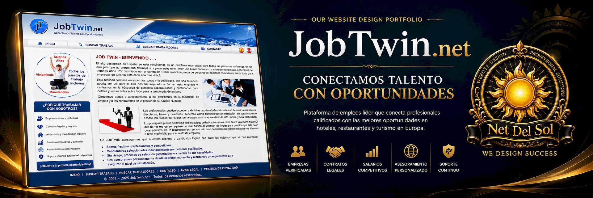 Net Del Sol luxury website design portfolio slide 25