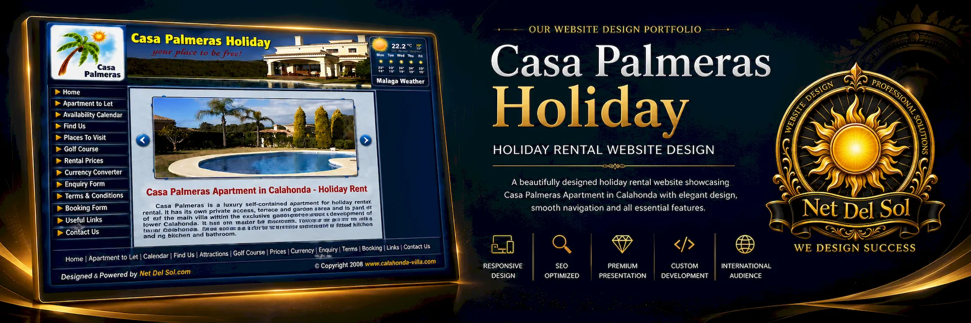 Net Del Sol luxury website design portfolio slide 29