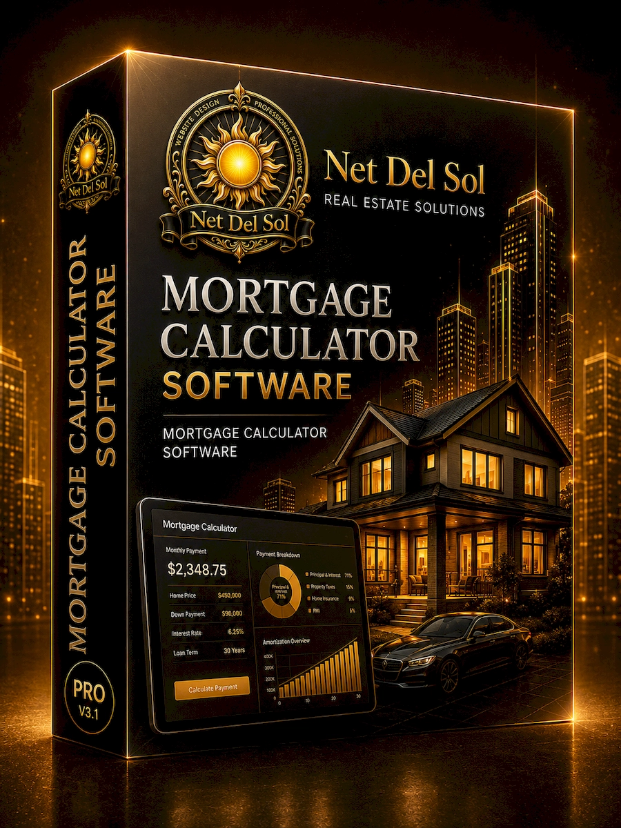 Net Del Sol mortgage calculator software package