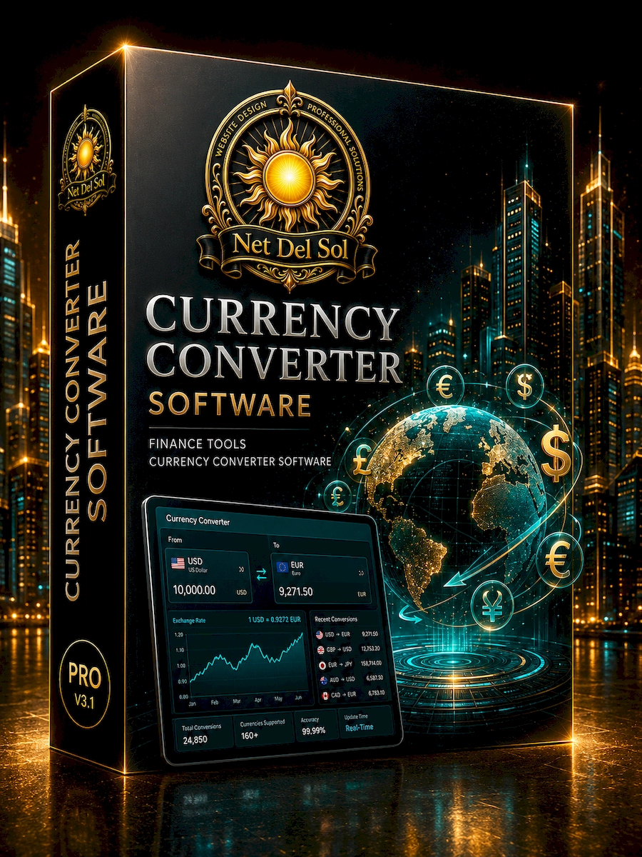 Net Del Sol currency converter software package