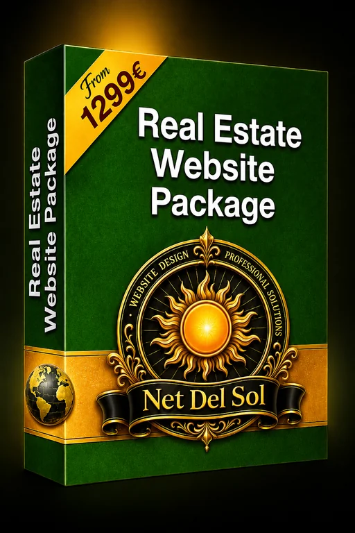 Net Del Sol Real Estate Website Package from 1299 euros