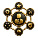Net Del Sol How We Work icon for project planning, development, launch, and long-term support