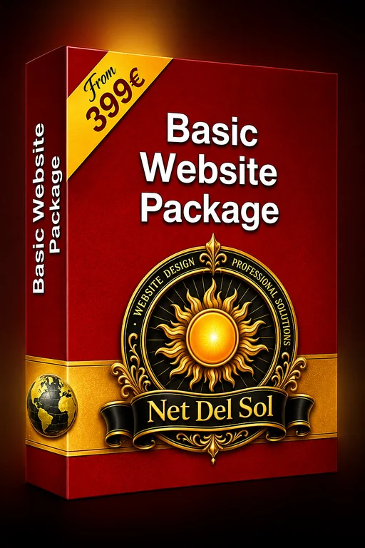 Net Del Sol Basic Website Package from 399 euros
